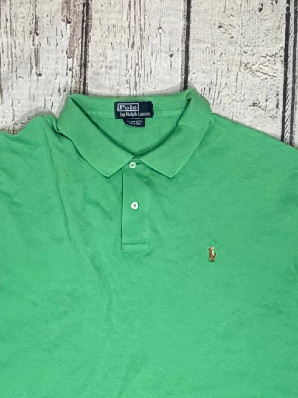 Polo Ralph Lauren Green Golf Tennis Preppy Short Sleeve Shirt Men's